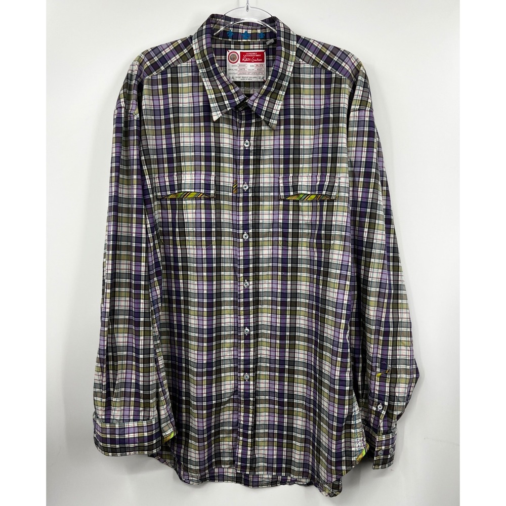 Robert Graham 3XL Plaid‎ Button Down Long Sleeve The Freshly Laundered Shirt
